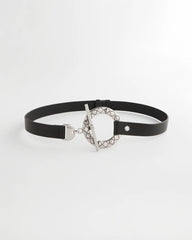 Chico's On Sale Black/Silver Silver Toggle Trouser Belt