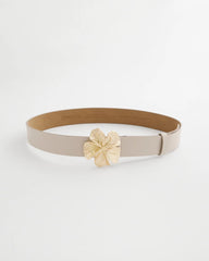 Chico's Discount Neutral Floral Buckle Trouser Belt