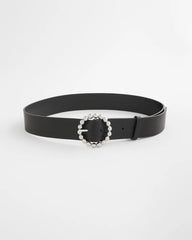 Chico's Outlet Black/Silver Silver Dot Trouser Belt