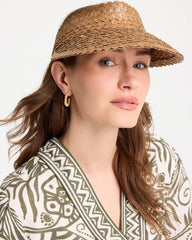 Chico's Discount Brown Chico's x Romi Santorini Visor Hat