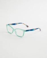 Chico's Sale Green Multi-Stripe Square Readers