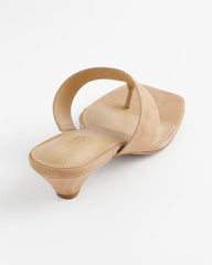 Chico's Sale Light Tan Julia Suede Kitten Heel
