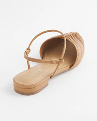 Chico's On Sale Tan Woven Slingback Sandals