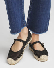 Chico's On Sale Black Eliana Mesh Mary Jane Espadrille