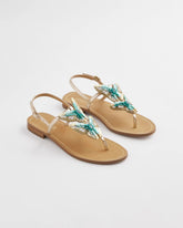 Chico's Sale Metallic Multi Butterfly T-Strap Sandal
