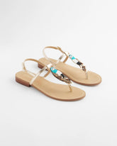 Chico's For Sale Multi Beach Parrot T-Strap Sandals