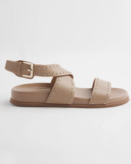 Chico's Online Dark Natural Tan Leather Sandals