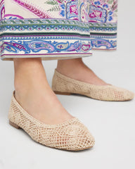 Chico's Sale Natural Cora Raffia Flats