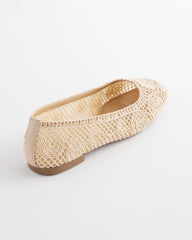 Chico's Sale Natural Cora Raffia Flats