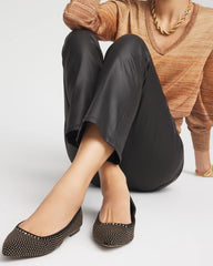 Chico's Sale Black Suede Studded Flats