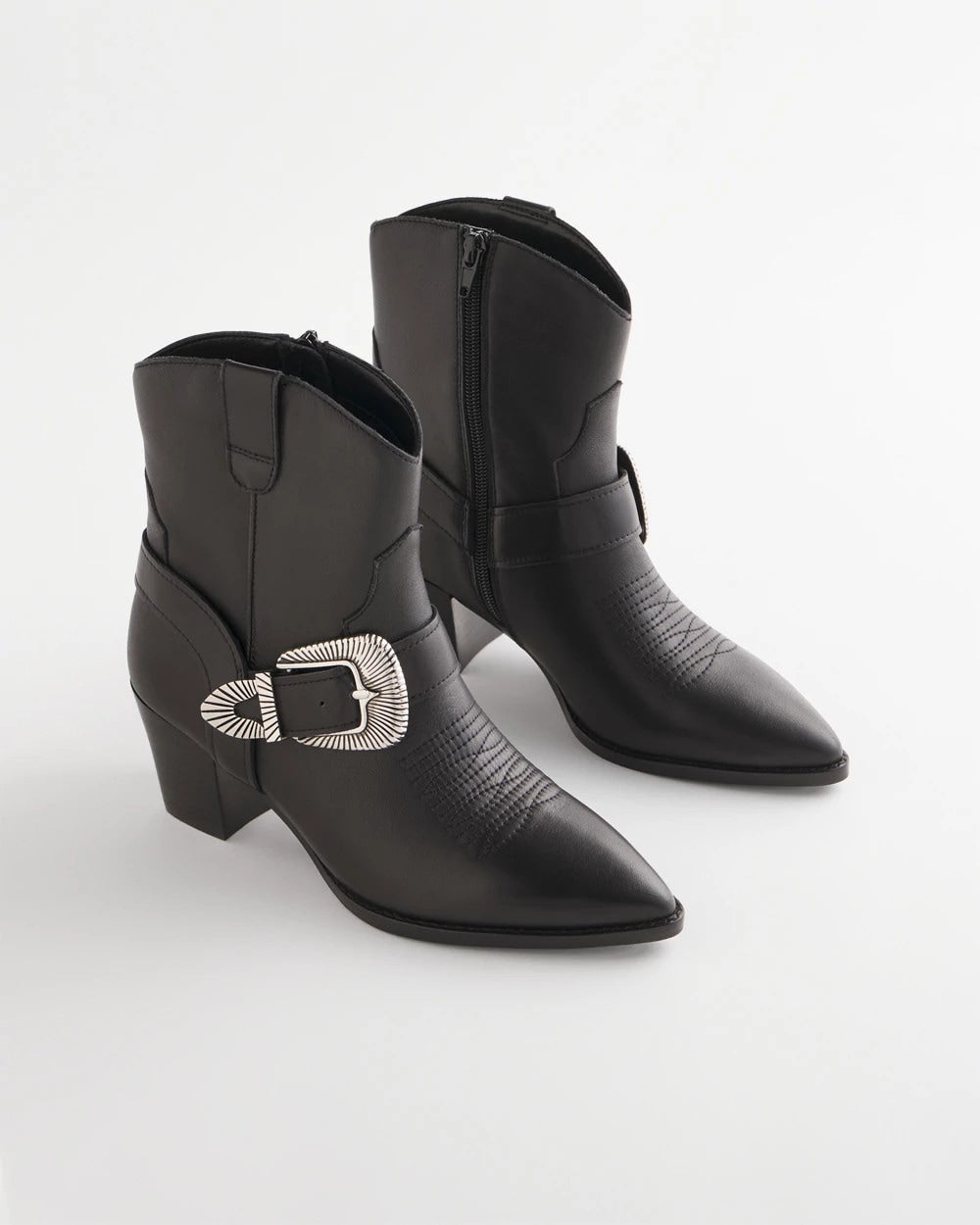 Chico's For Sale Black Kris Western Buckle Boots