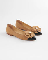 Chico's Outlet Caramel Apple Microsuede Ballet Flats