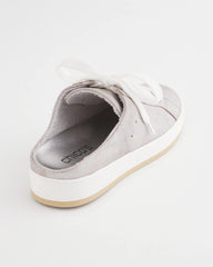Chico's For Sale Metallic Silver Metallic Snap Slip-On Sneakers