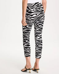 Chico's For Sale Black Zebra Brigitte™ Slim Pull-On Crop Pant