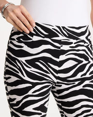 Chico's For Sale Black Zebra Brigitte™ Slim Pull-On Crop Pant