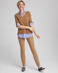 Chico's On Sale Caramel Apple Juliet Slim Trim Detail Pants