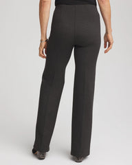Chico's For Sale Graphite Heather Gray Petite Juliet Wide Full-Length Ponte Pants