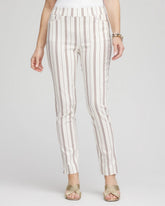 Chico's Outlet Alabaster Petite Brigitte™ Striped Ankle Pants