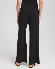 Chico's For Sale Black Travelers™ Knit Wide-Leg Pants