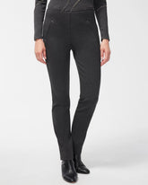 Chico's Sale Graphite Heather Gray Juliet Trim Detail Ponte Pants