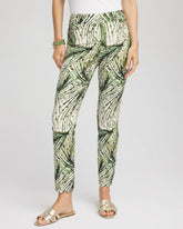 Chico's Outlet Ecru Brigitte™ Slim Ankle Palm-Print Pants