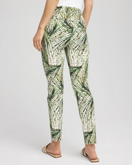 Chico's Outlet Ecru Brigitte™ Slim Ankle Palm-Print Pants