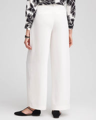 Chico's Online Ecru Crepe Pleated Relaxed Pants