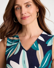 Chico's On Sale Kings Navy Travelers™ Palm Maxi Dress