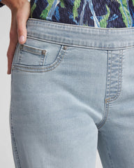 Chico's On Sale Delphinia Indigo Petite Pull-On Wide-Leg Jeans