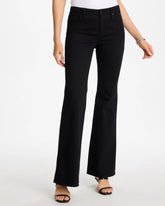 Chico's Discount Black Petite Girlfriend Flared Leg Jeans
