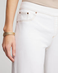 Chico's Sale Natural Seeded Petite Seeded Pull-On Wide-Leg Jeans