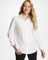 Chico's Outlet Alabaster Poplin Soutache Tunic