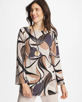Chico's For Sale Soft Slate Travelers™ Waverly Bell Sleeve Tunic