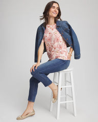 Chico's Online Siesta Rose Elbow Sleeve Tee