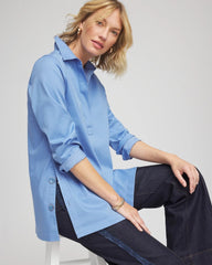 Chico's Outlet Tidal Blue No Iron™ Stretch Tunic