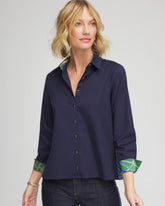 Chico's On Sale Passport Blue Rope Status Nautical Shirt