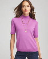 Chico's For Sale Gooseberry Ella Elbow Sleeve Mockneck Sweater