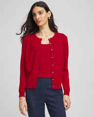 Chico's For Sale Carmine Red Crewneck Cardigan