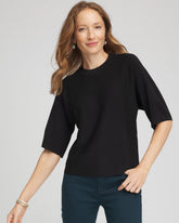 Chico's For Sale Black Dolman Sleeve Crew Neck Pullover Sweater