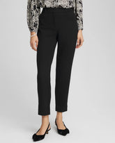 Chico's Discount Black Matelassé Slim Tapered Ankle Pants