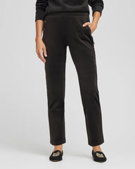 Chico's Sale Black Zenergy® Velour Tapered Ankle Pants