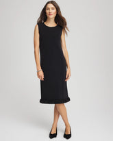 Chico's For Sale Travelers Black Travelers™ Fringe Hem Tank Dress