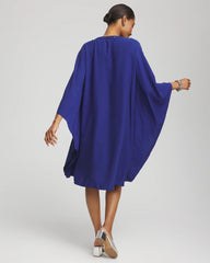 Chico's For Sale Blue Casa Embellished Kaftan Dress