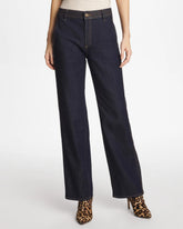 Chico's For Sale Cedar Rinse Trapunto Wide-Leg High-Rise Jeans