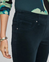 Chico's For Sale Teal Shadow Velveteen Pull-On Flared Jeans