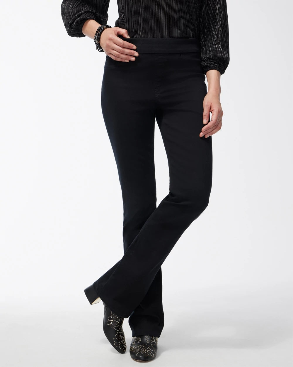 Chico's For Sale Black Black Pull-on Bootcut Jeggings