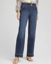 Chico's Online Alora Indigo Pull-On Wide-Leg Jeans