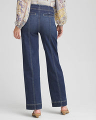 Chico's Online Alora Indigo Pull-On Wide-Leg Jeans