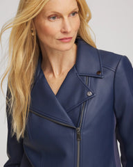 Chico's Discount Pacific Rim Faux Leather Moto Jacket