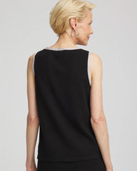 Chico's For Sale Black Zenergy® Luxe Metallic Trim Tank